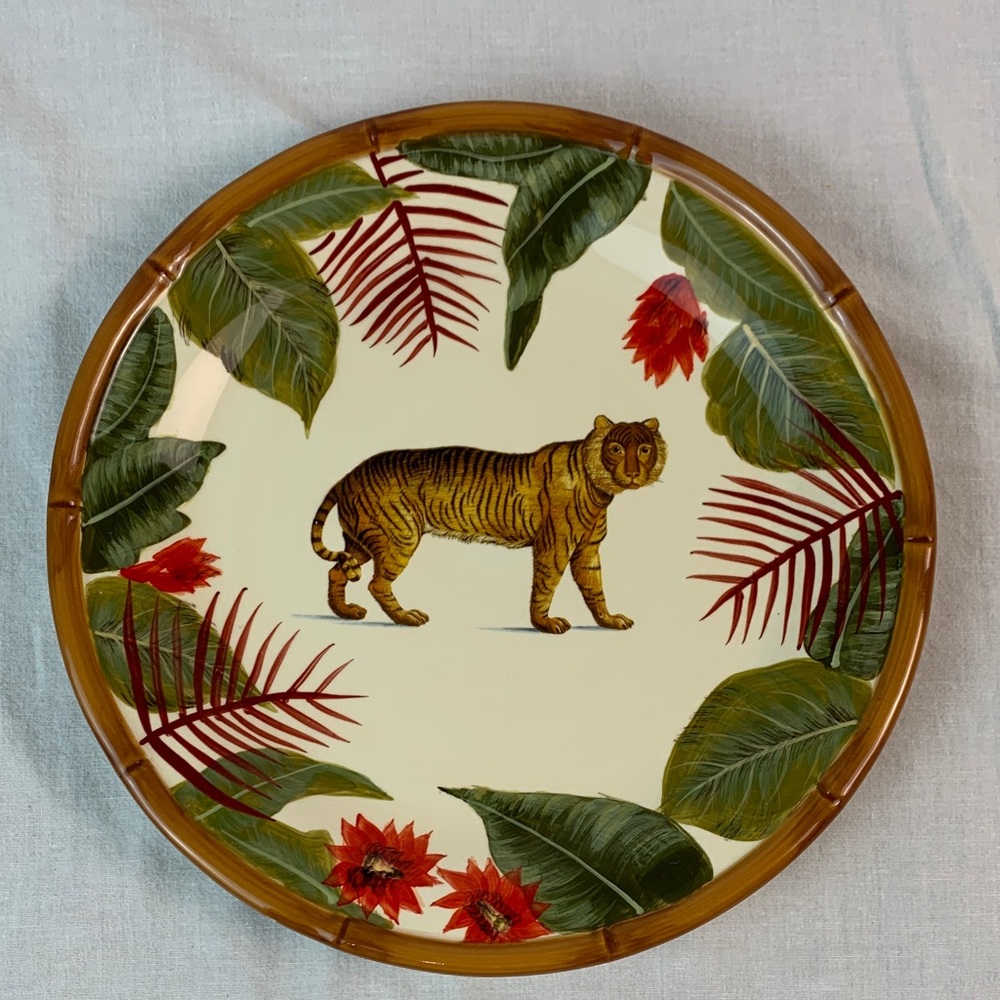 Raymond Waites Tropical Tiger Dinner Plate